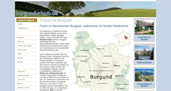 Desktop Screenshot of burgundurlaub.de